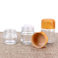 70g clear empty glass container with childproof lid glass cosmetic packing jar